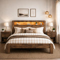 Queen Bed Frame with Wooden Headboard Q65720