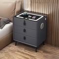 Gray 3 Drawer Smart Bedside Table A646102