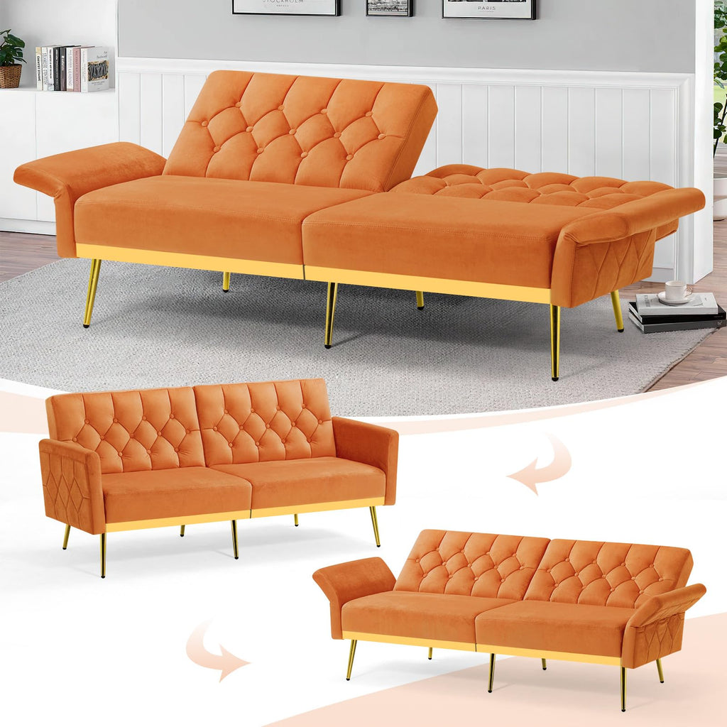 Velvet Sofa Set with Adjustable Armrests & Backrests B264