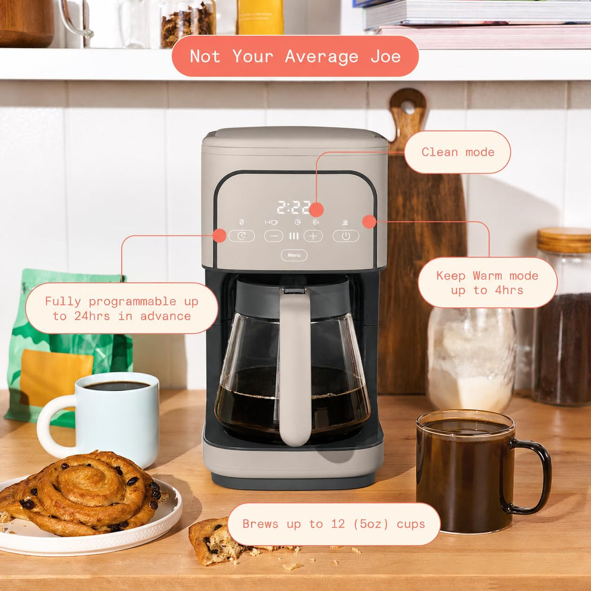 12 Cup Programmable Coffee Maker L604160