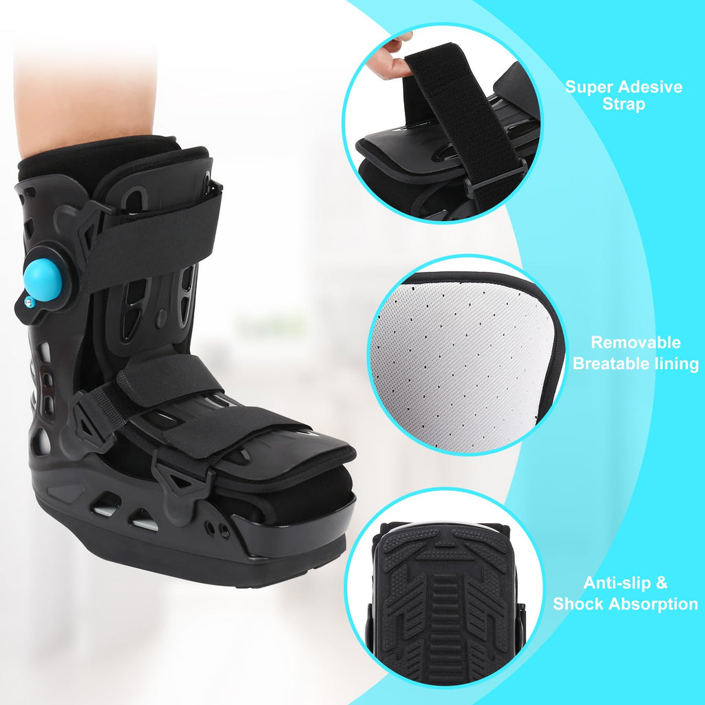 Inflatable Walker Fracture Boot Medical Short Air Cam Walker Brace Small R5043