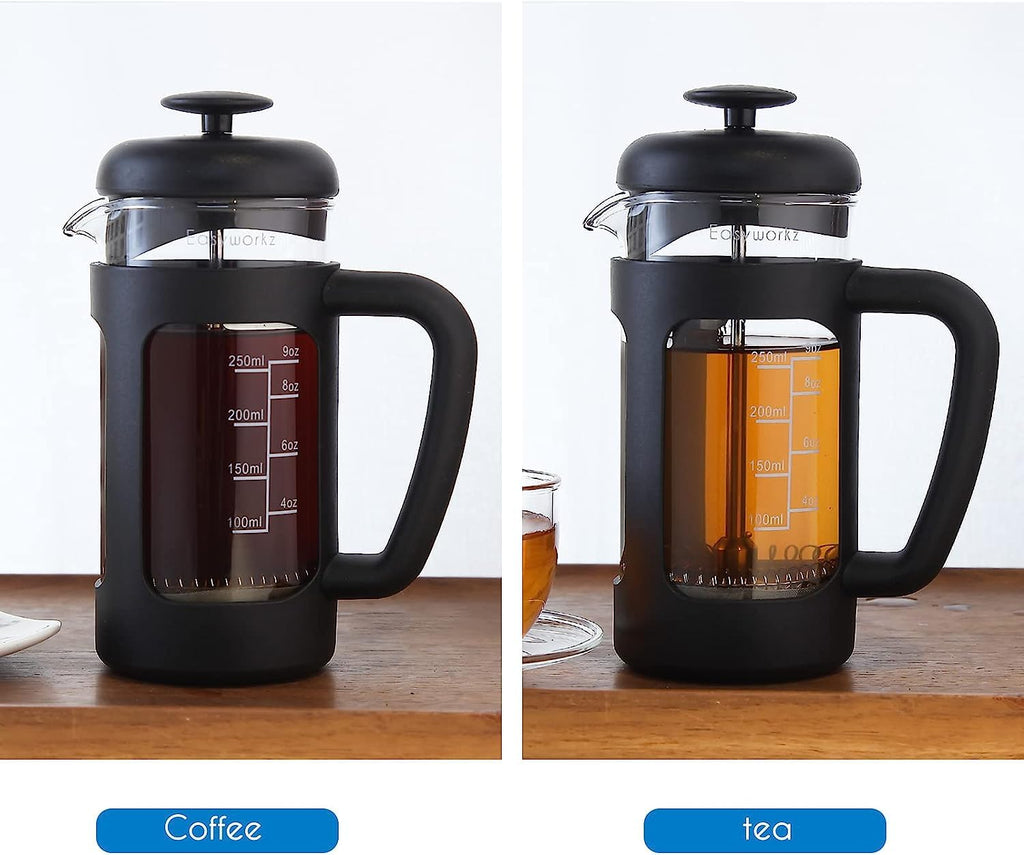 12 oz French Press Coffee Tea Maker with Measuring Spoon L24788