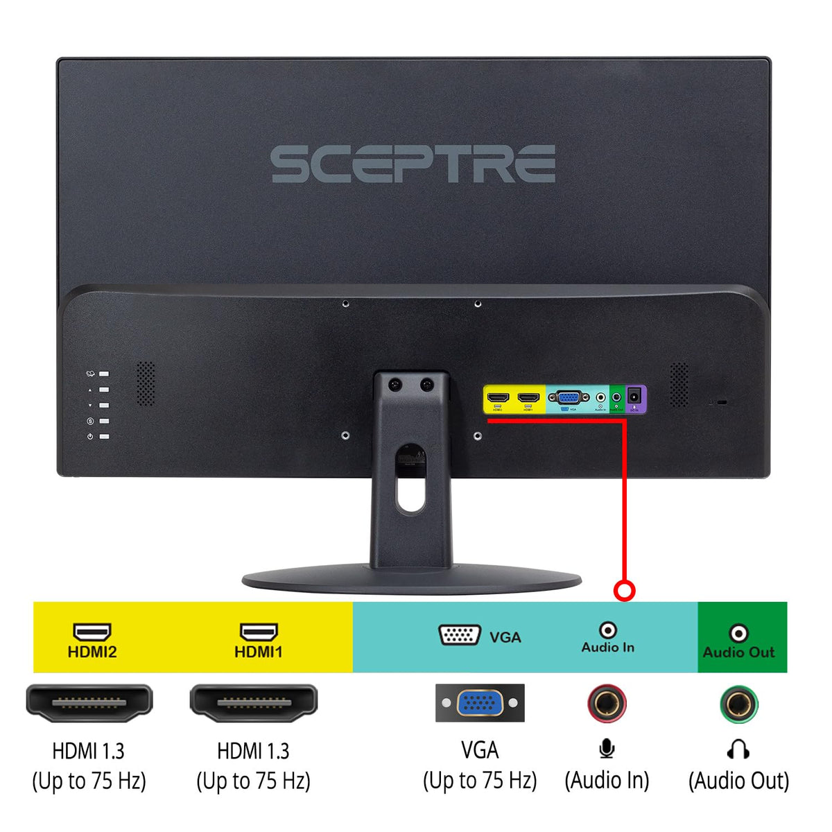 22-Inch 75Hz 1080p LED Monitor with Speakers X282158