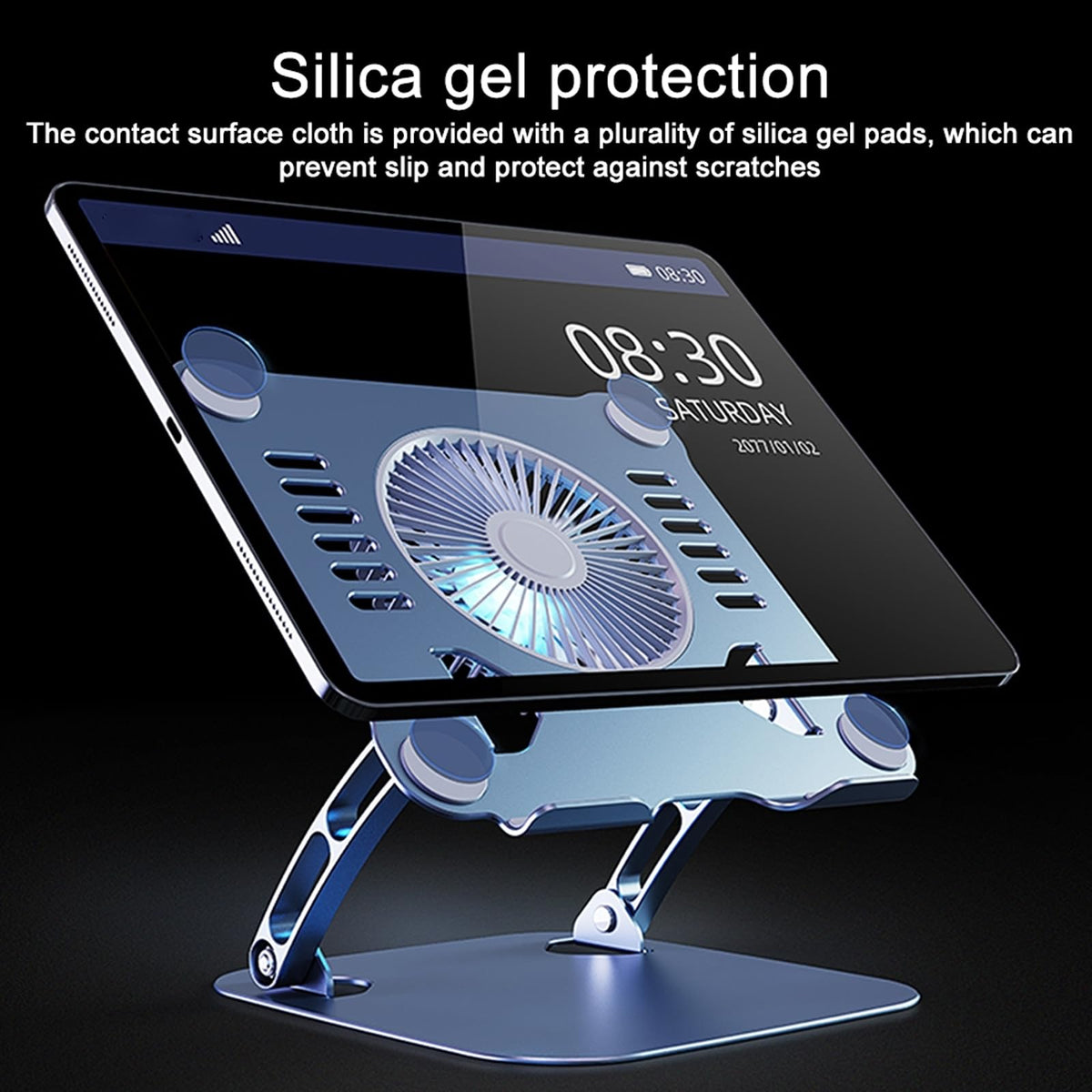 Laptop Cooling Pad Stand Blue & Gray G9973