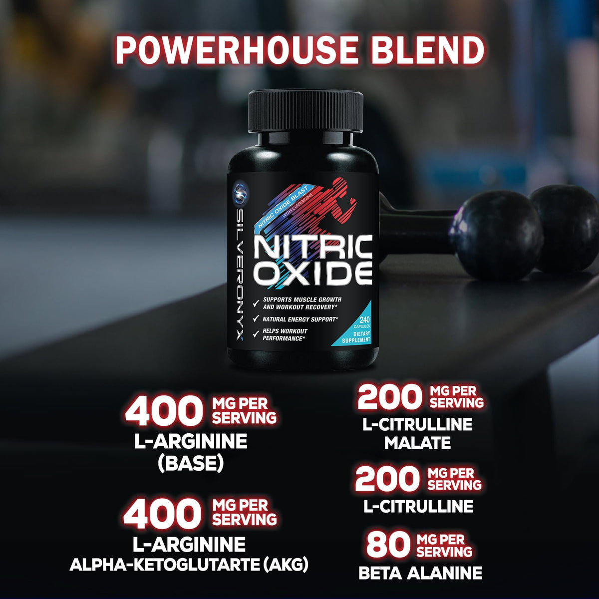 240 Capsules Nitric Oxide Booster Z30177