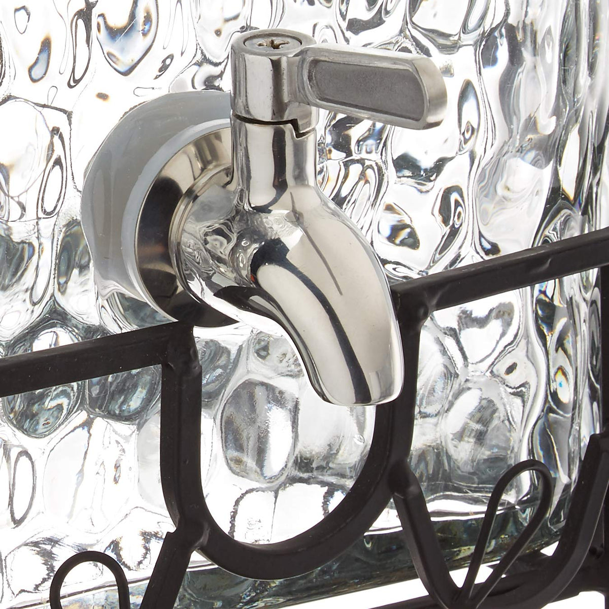 2.5 Gallon Glass Beverage Dispenser with Stainless Steel Spigot H86405