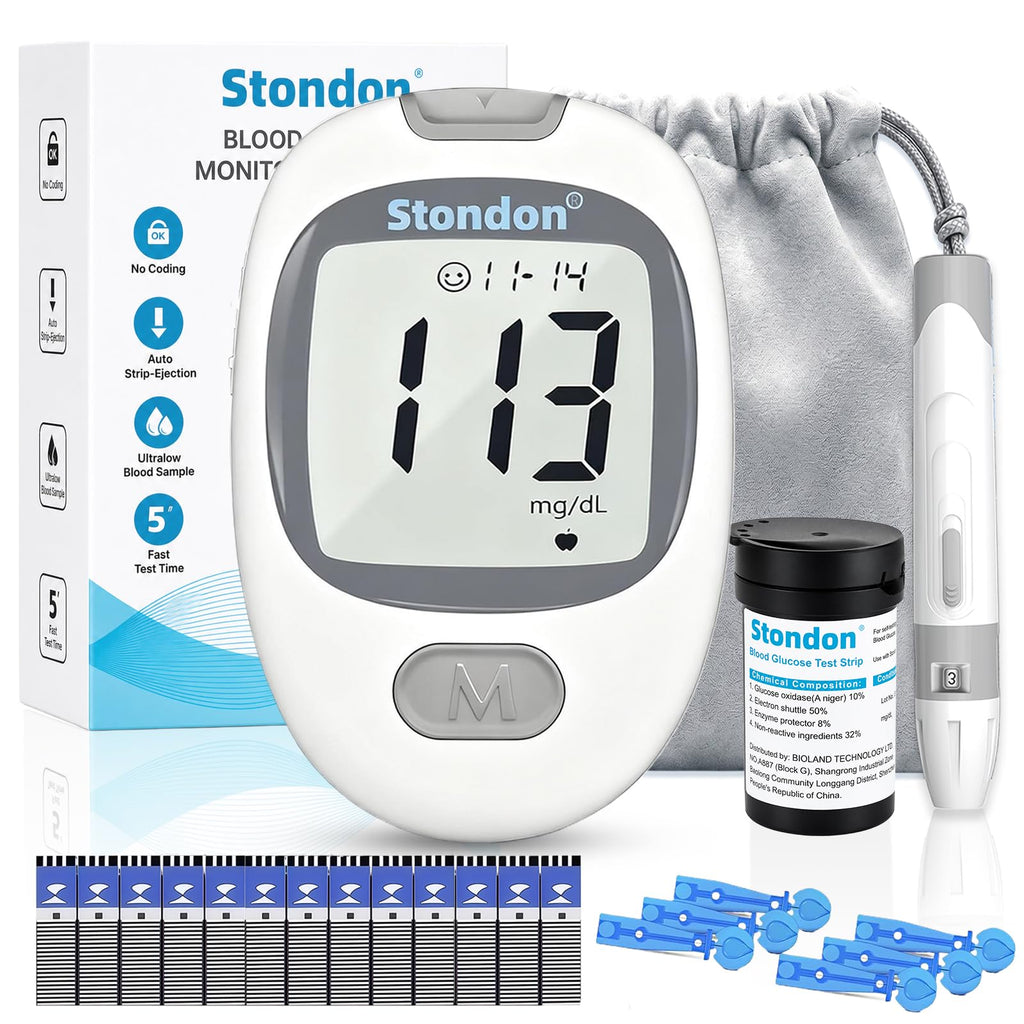 Blood Glucose Monitor Kit, 50 Strips & Lancets B9816