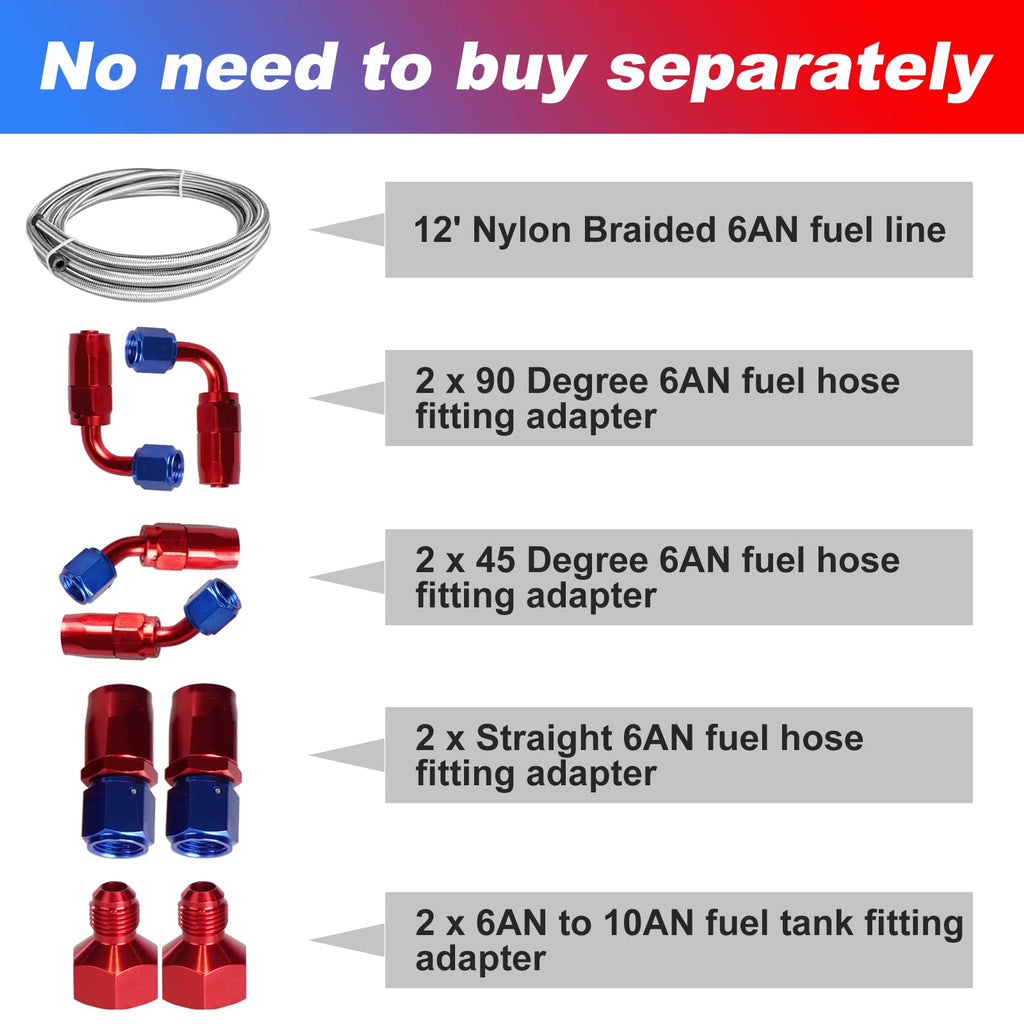 5 Gallon 20L Polished Aluminum Fuel Cell Tank with Cap Level Sender Oil Feed Line E101788