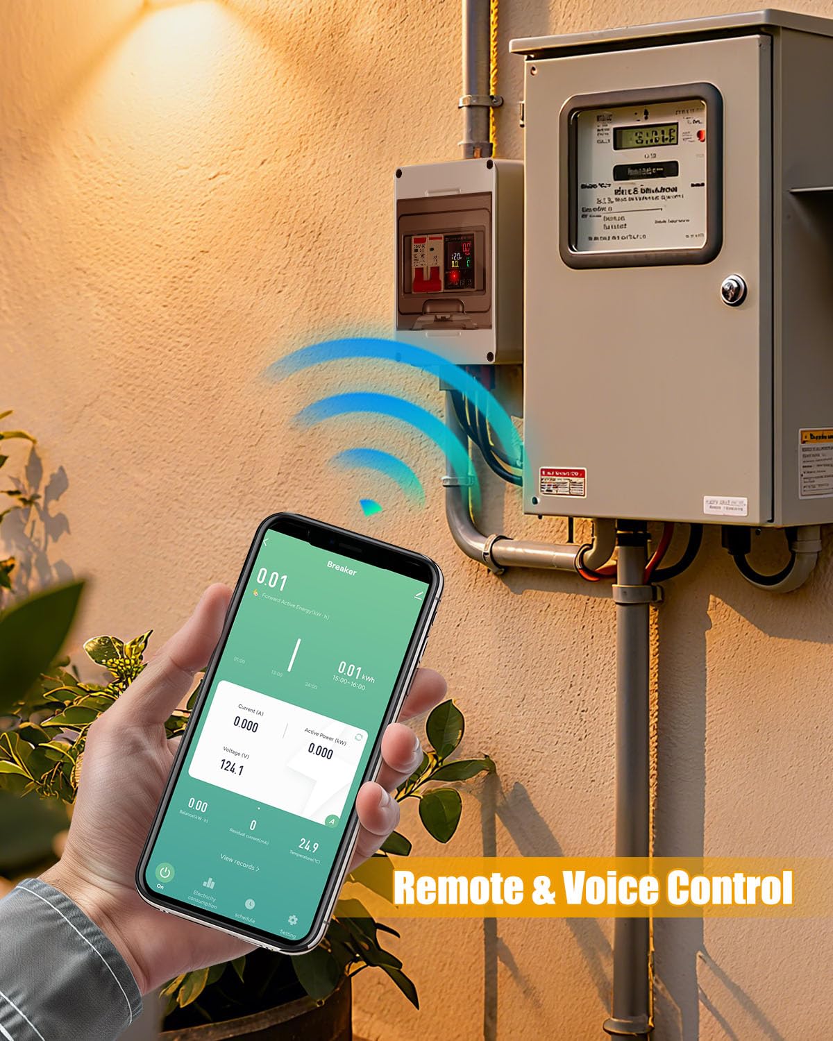 63A Power Consumption Monitoring Circuit Breaker V208