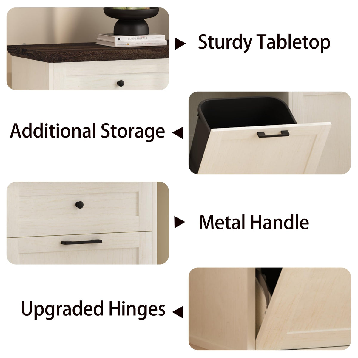 20 Gallon Double Tilt-Out Trash Cabinet T21208