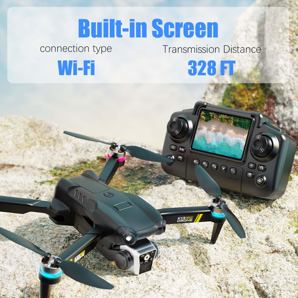 Brushless Drone with Camera, 2 Batteries Z414