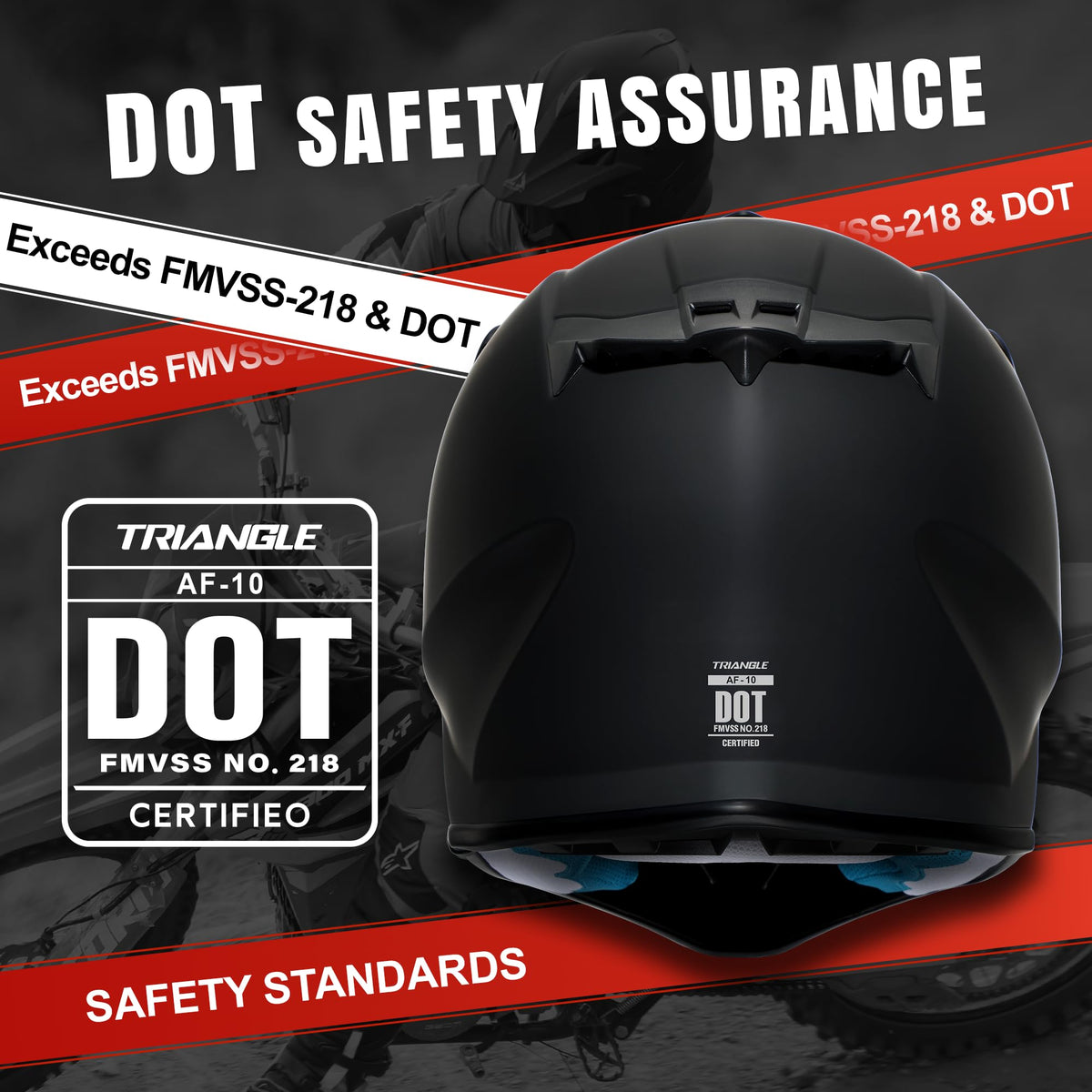 Full Face DOT Certified Motocross Helmet B19957