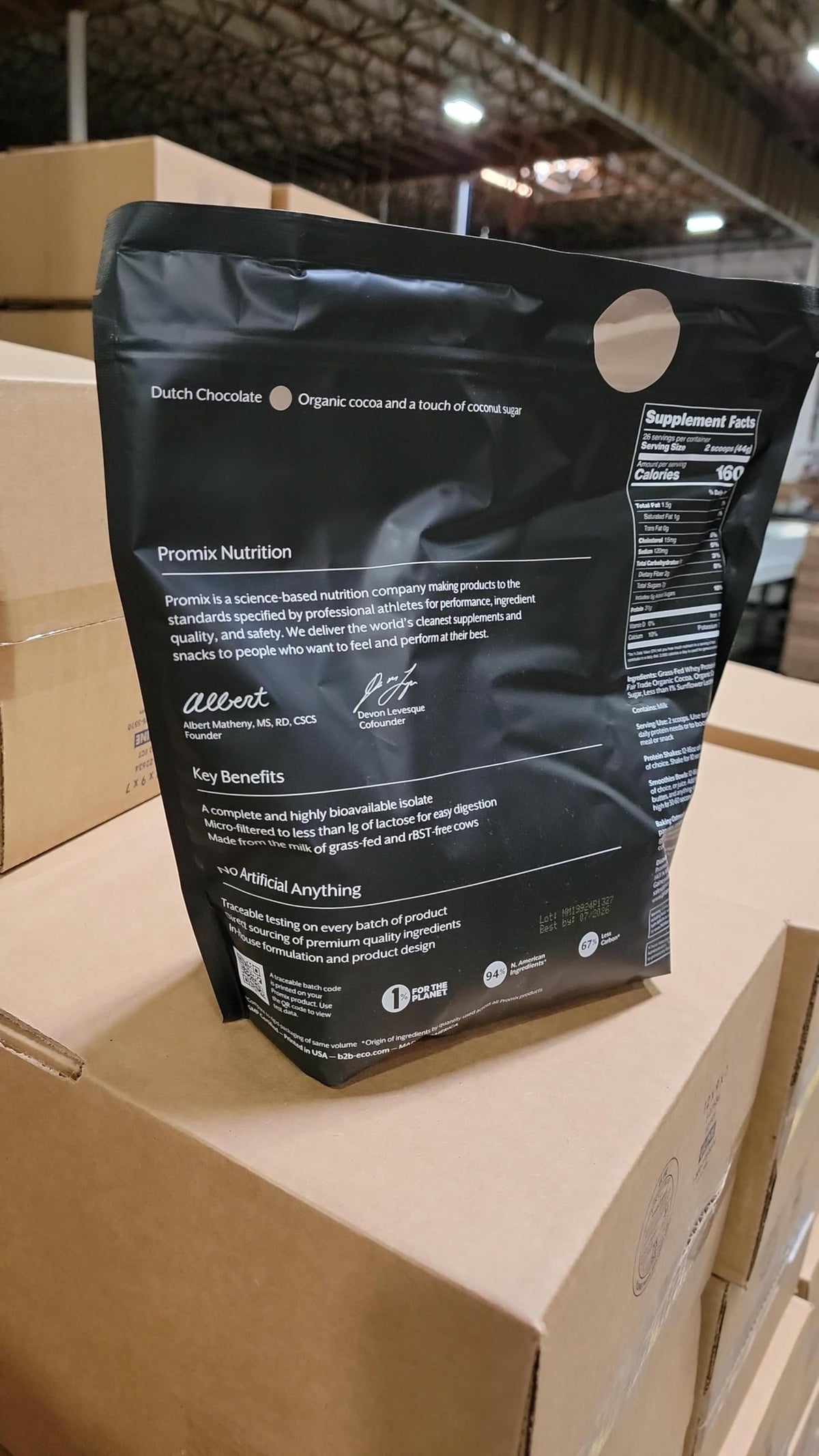 Whey Protein Isolate Powder Chocolate 5lb C686817