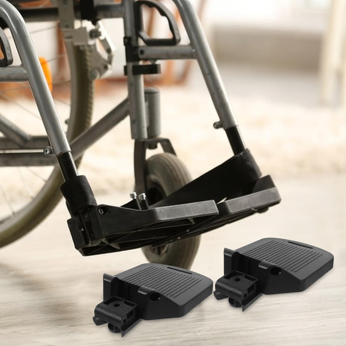 Heavy Duty Adjustable Wheelchair Footrest Pedals X20079