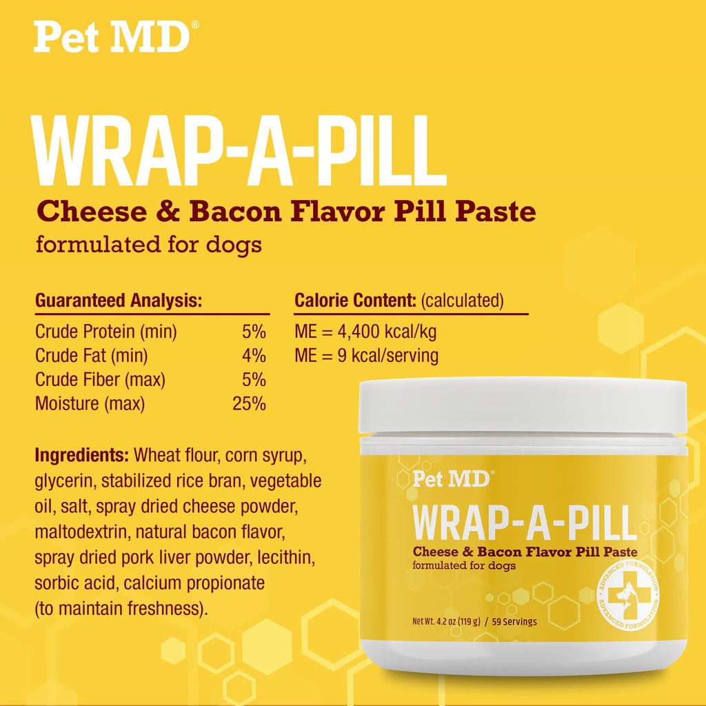 Peanut Butter, Cheese & Bacon Flavored Pill Paste for Dogs 4.2 oz T310543