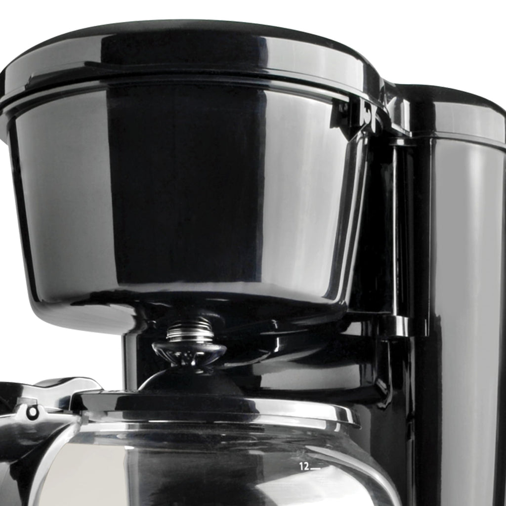 12-Cup Stainless-Steel Coffee Maker with Glass Carafe W555