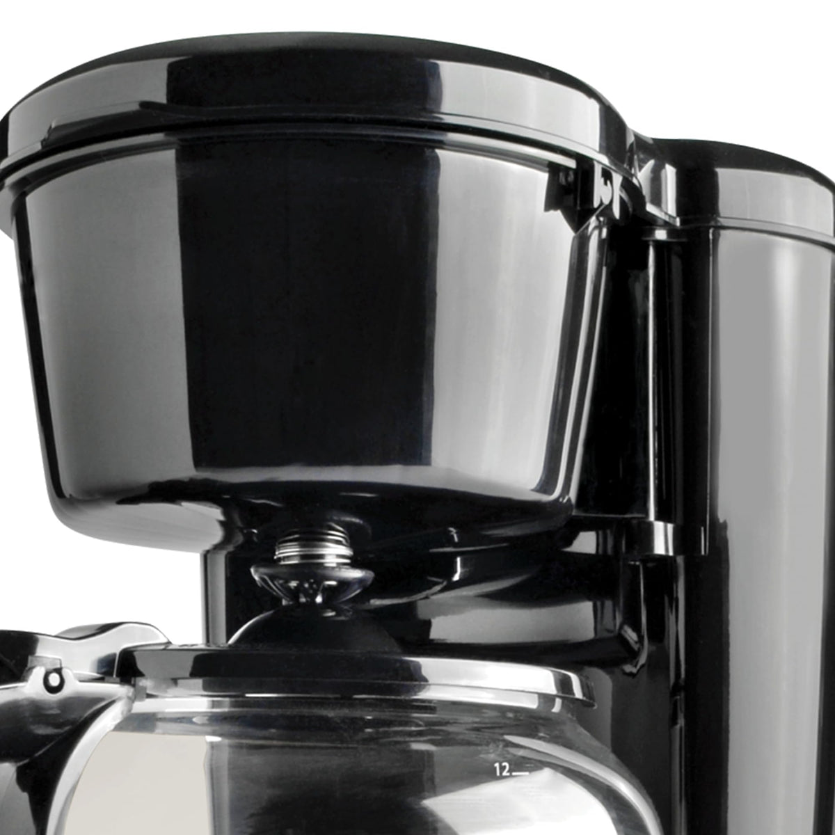 12-Cup Stainless-Steel Coffee Maker with Glass Carafe W555