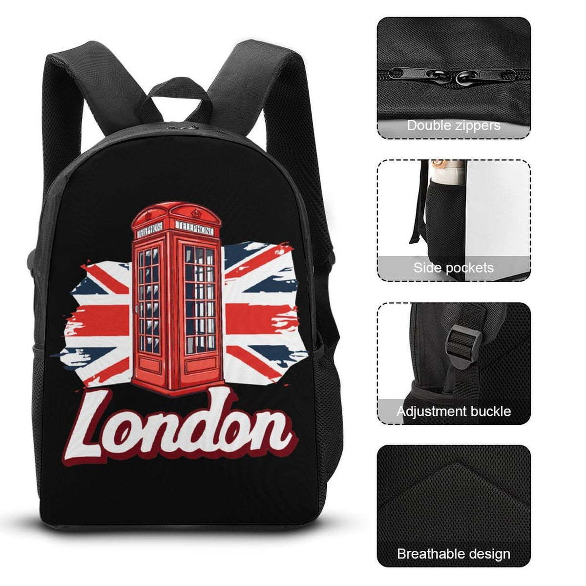 Backpack with Lunch Box Pencil Case Q982130