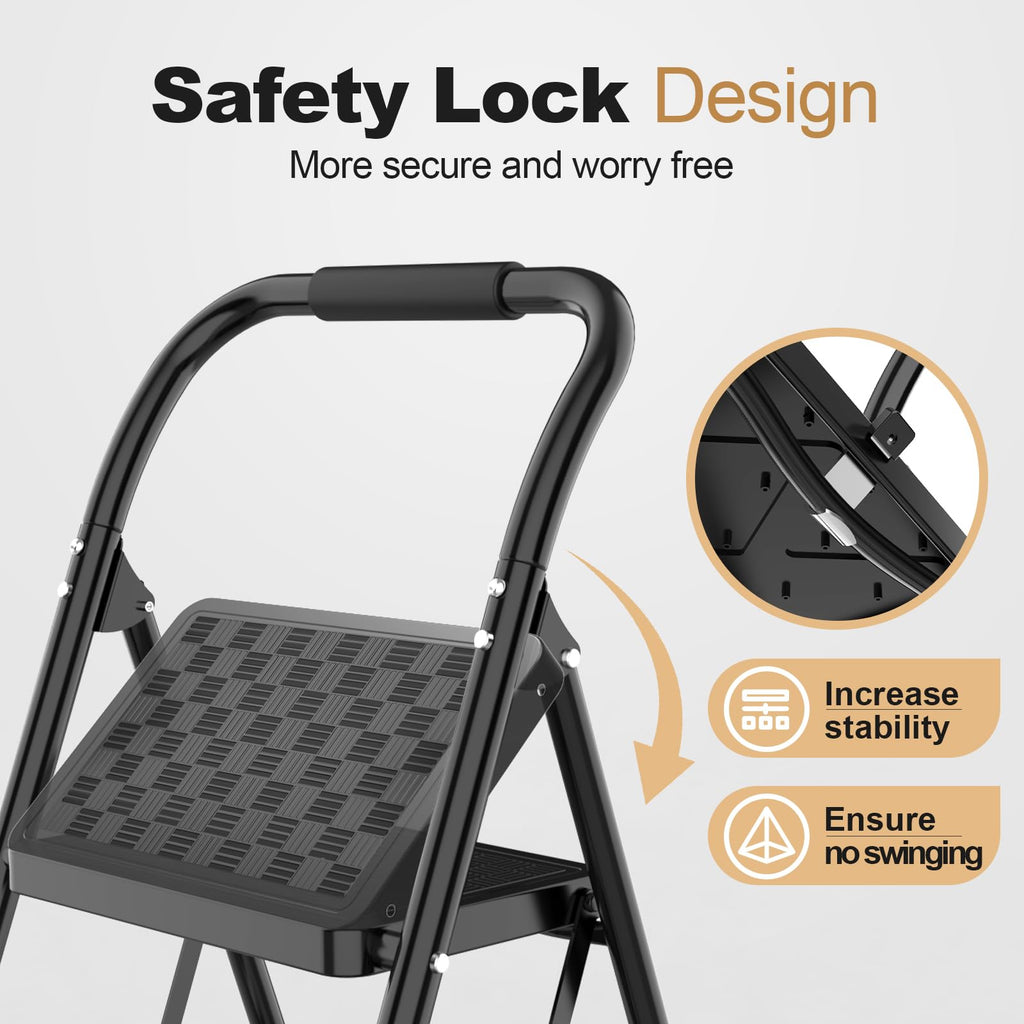 3 Step Foldable Step Stool B927