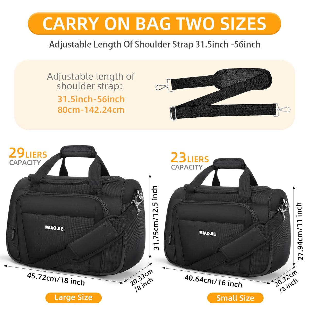Lightweight Underseat Carry On Luggage Bag H49804