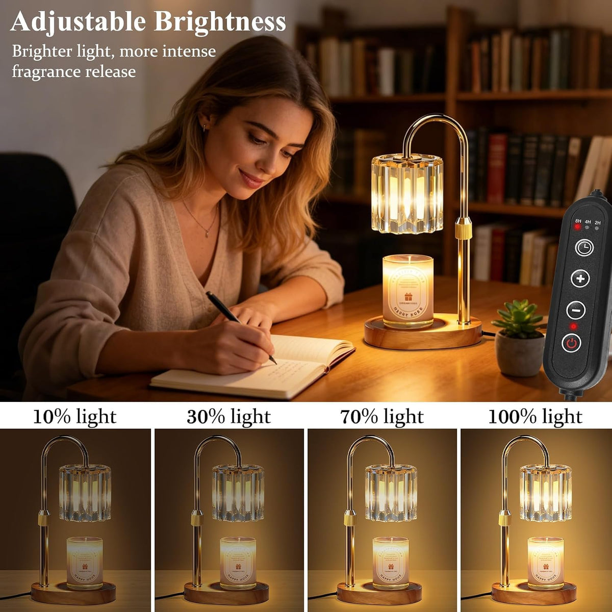 Candle Warmer Lamp with Timer and Dimmer Z191139