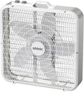 20” Box Fan with Thermostat, 3-Speed Portable Floor Fan, White T669556