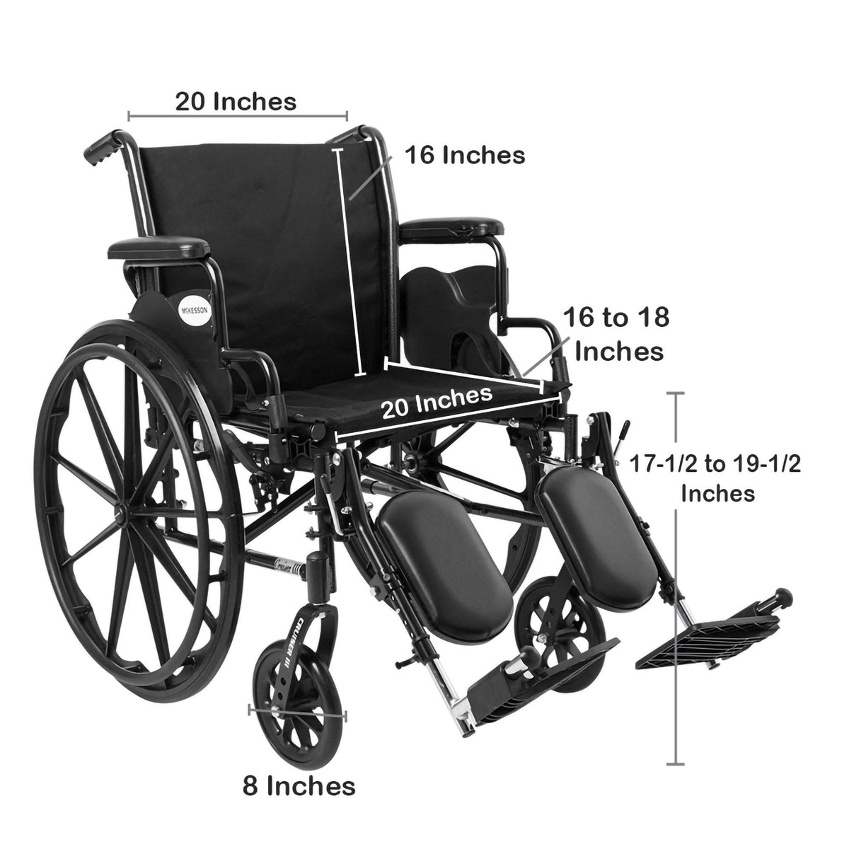 Black 20 in Wheelchair U337561