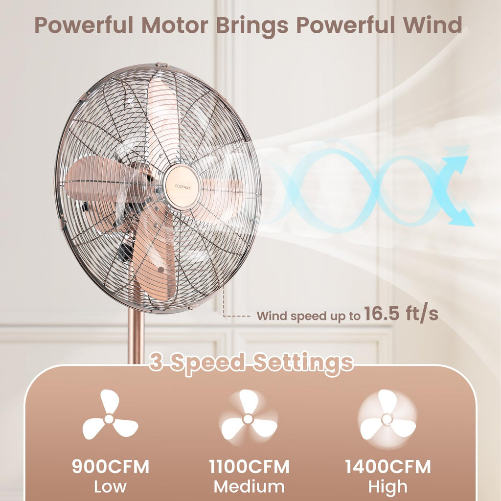 16" Metal Pedestal Fan L102