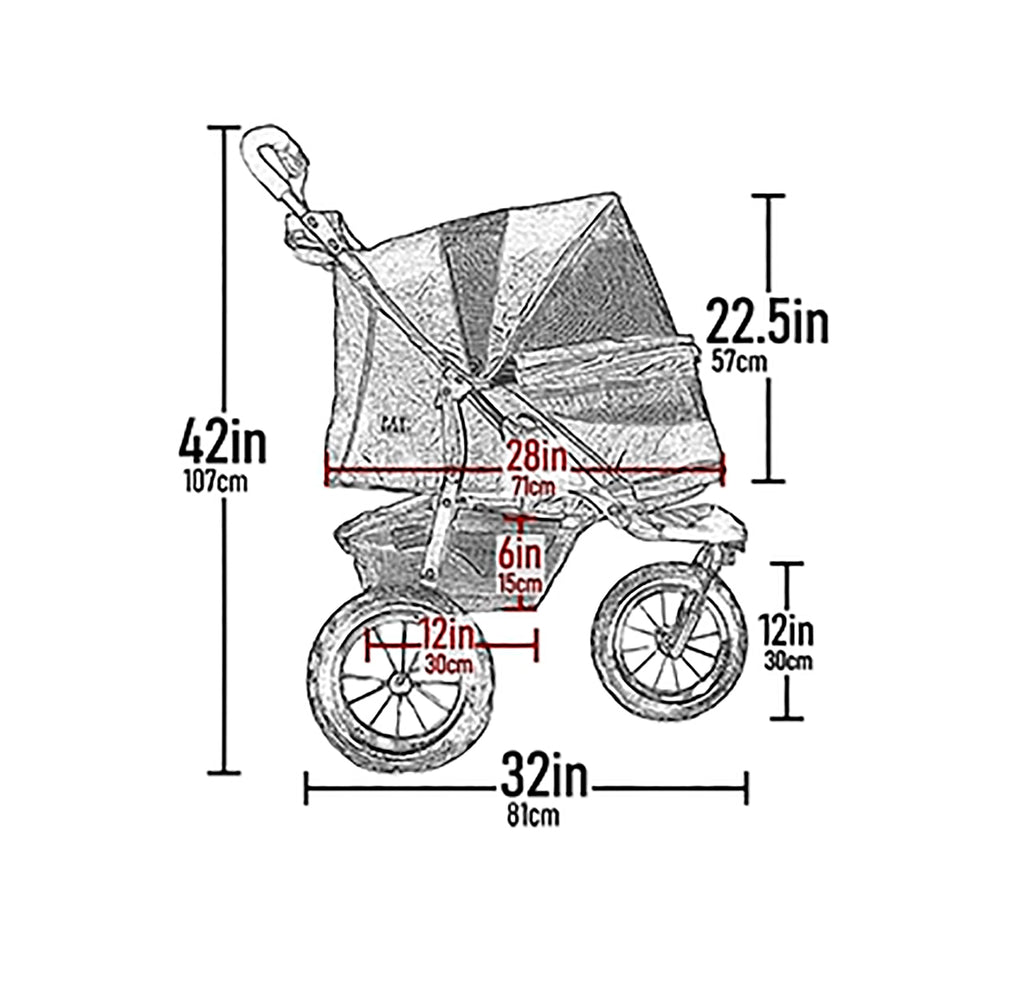 Navy Pet Stroller P598036