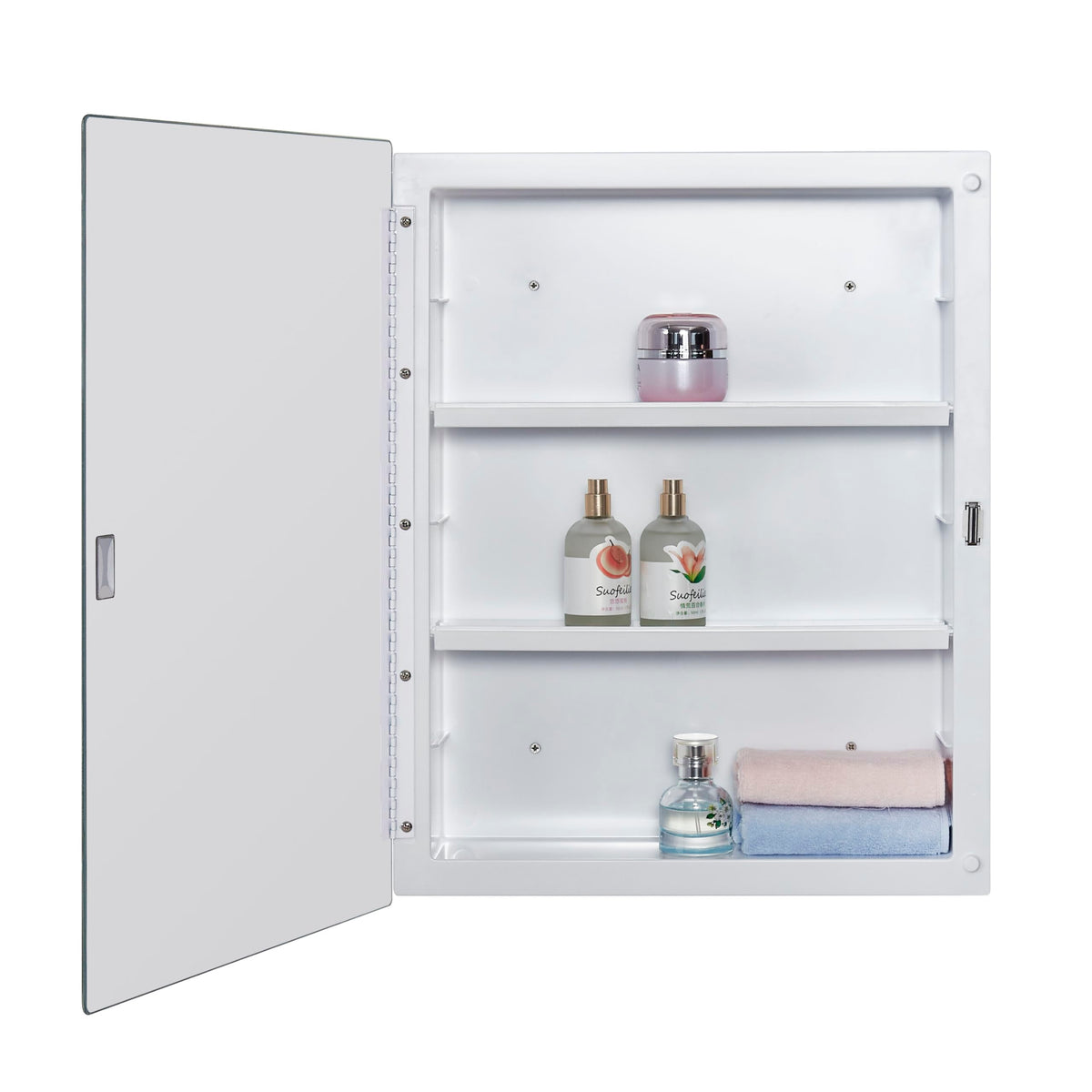 Plastic Medicine Mirror Cabinet 16 x 20 inch U1627