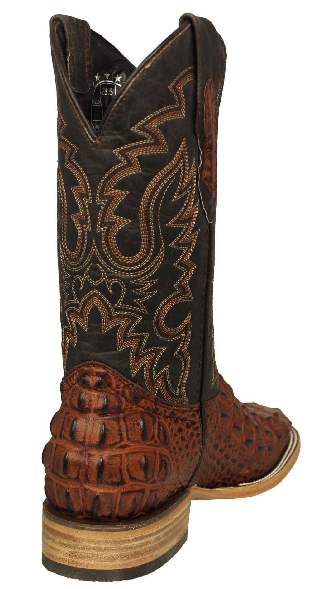 Cognac Leather Cowboy Boots G6717