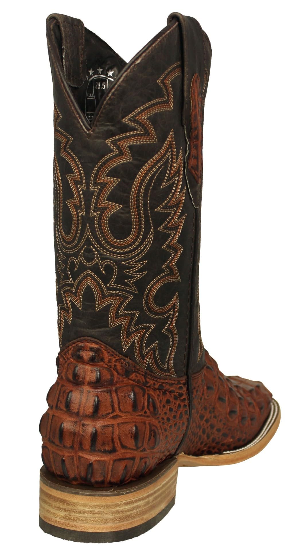 Cognac Leather Cowboy Boots G6717