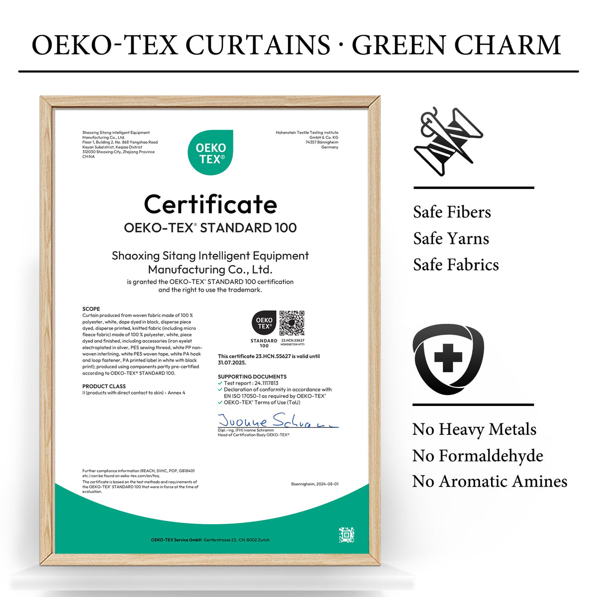 100% Blackout Linen French Door Curtain S661
