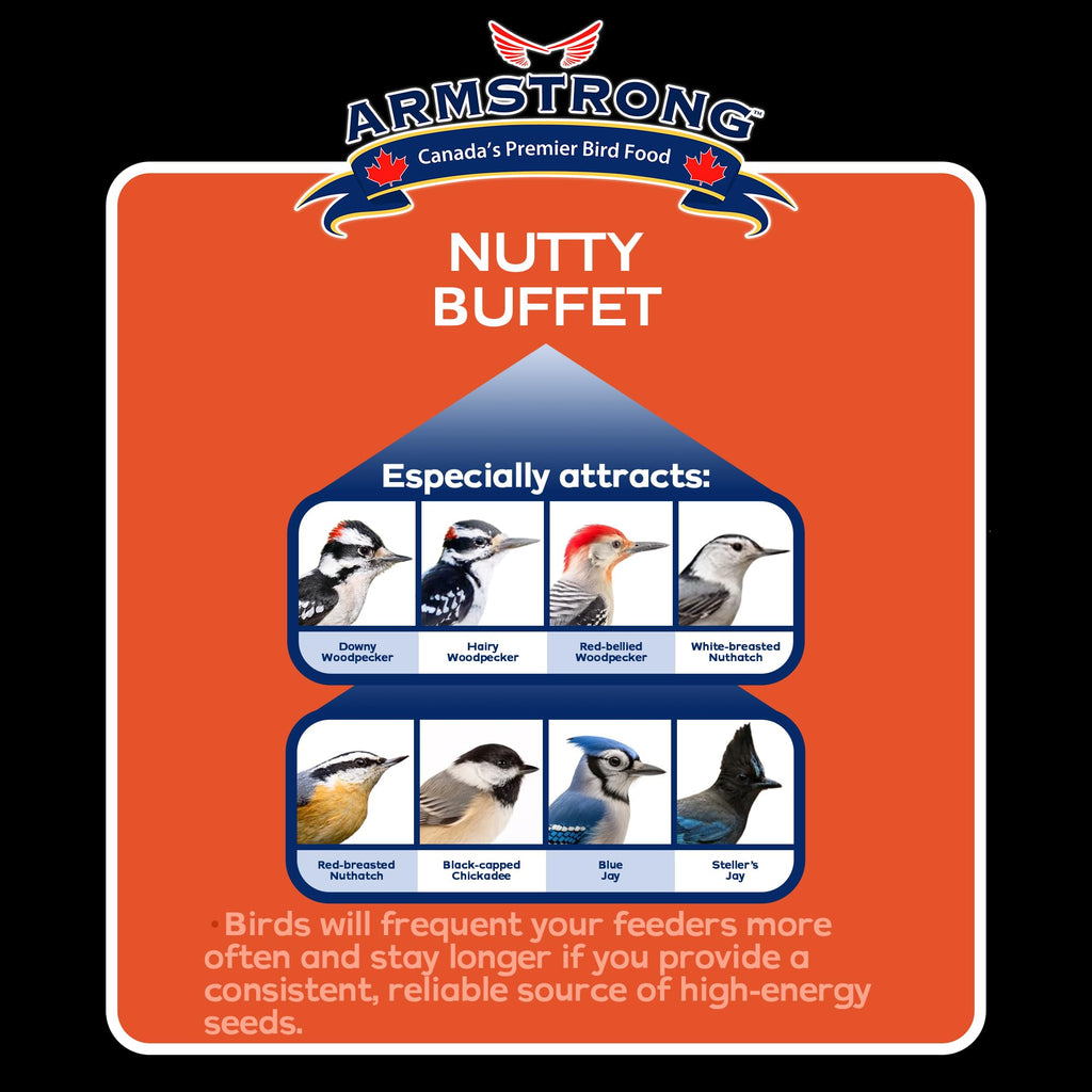 20 Pounds Bird Food with Peanuts Cashews Walnuts Pecans Almonds and Brazil Nuts R4822
