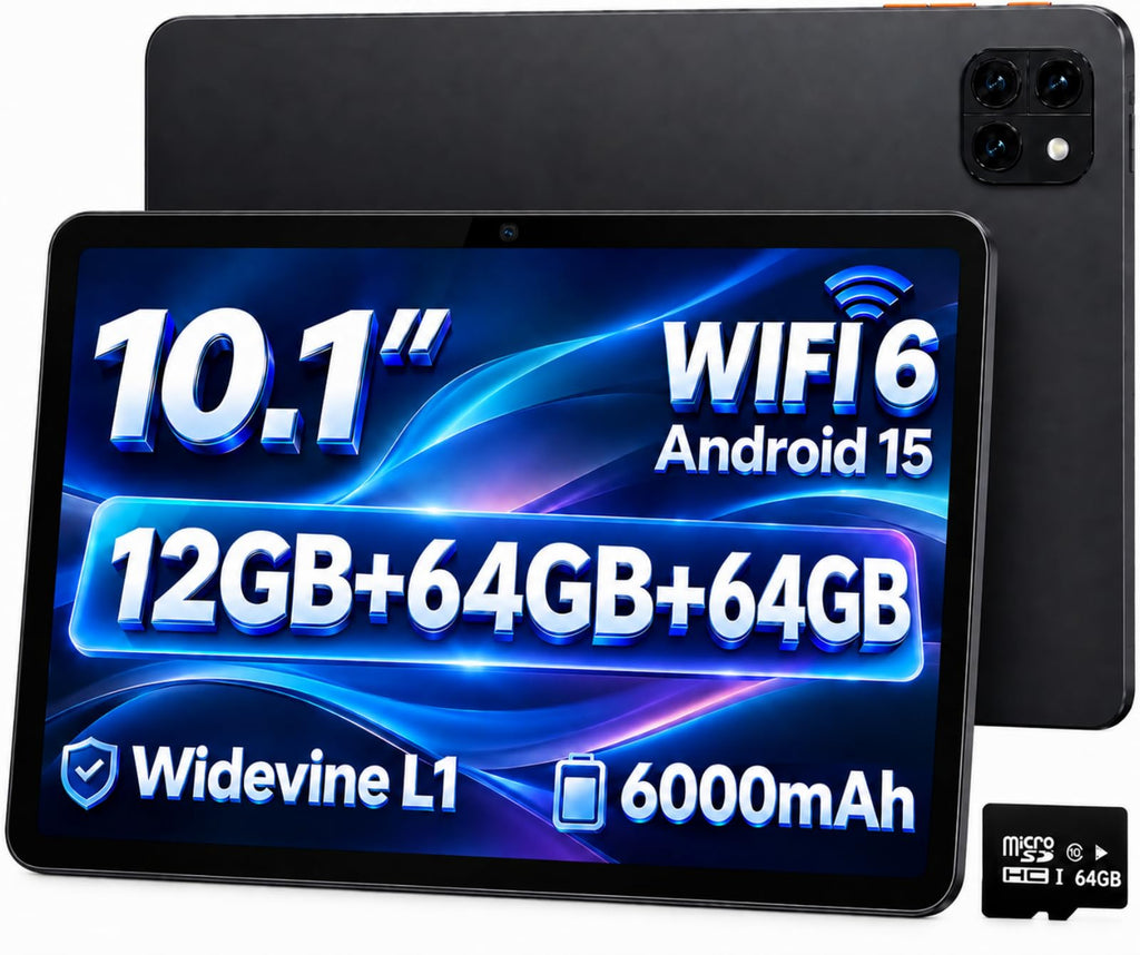 Android 15 Tablet, Octa-core 12GB RAM + 64GB + 64GB Card U370690