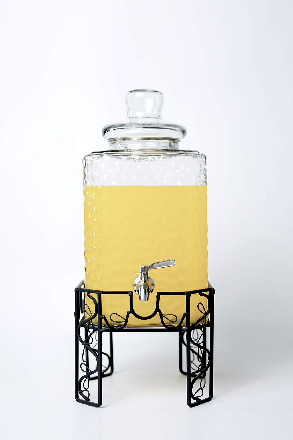 2.5 Gallon Glass Beverage Dispenser with Stainless Steel Spigot H86405