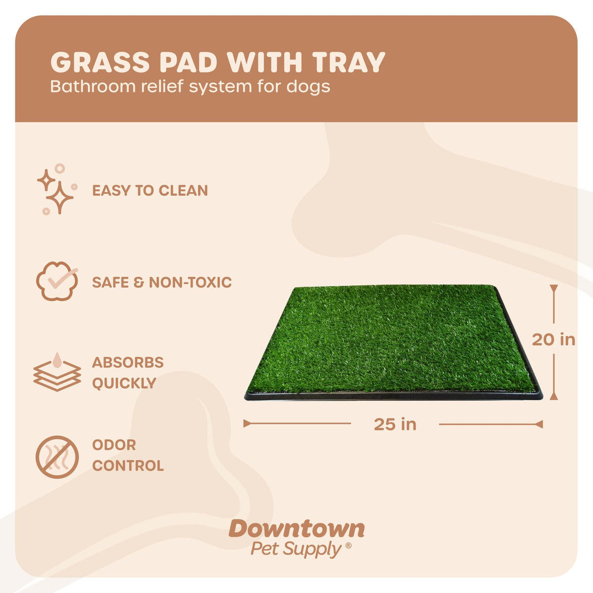 Dog Grass Pad with Tray 20 x 25 J730697