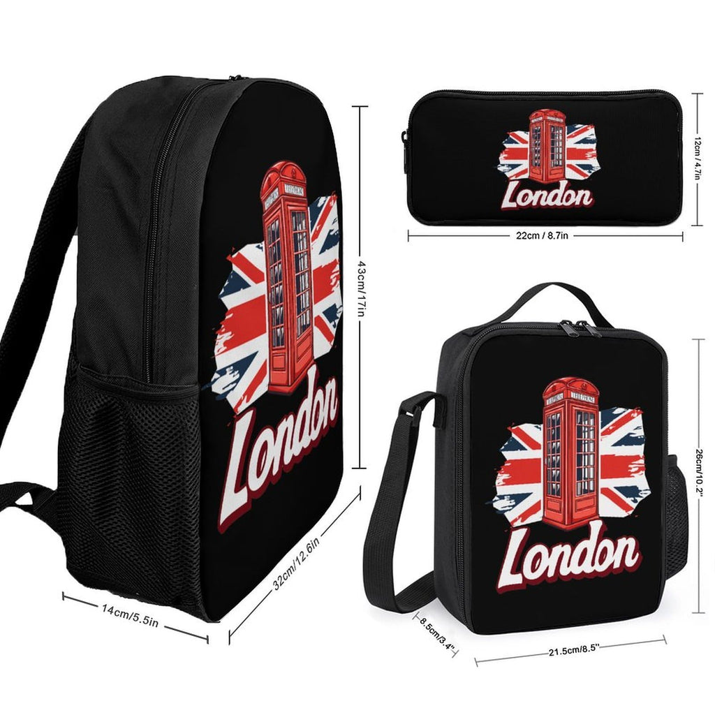 Backpack with Lunch Box Pencil Case Q982130