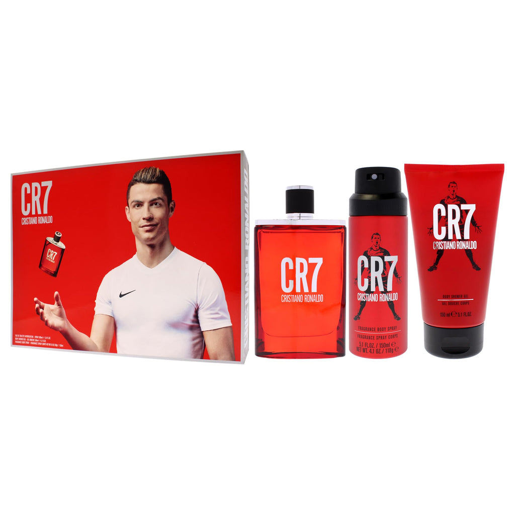 3 Pc Men EDT Spray Body Spray Shower Gel Gift Set M336367