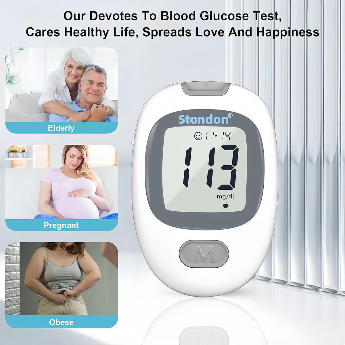 Blood Glucose Monitor Kit, 50 Strips & Lancets B9816