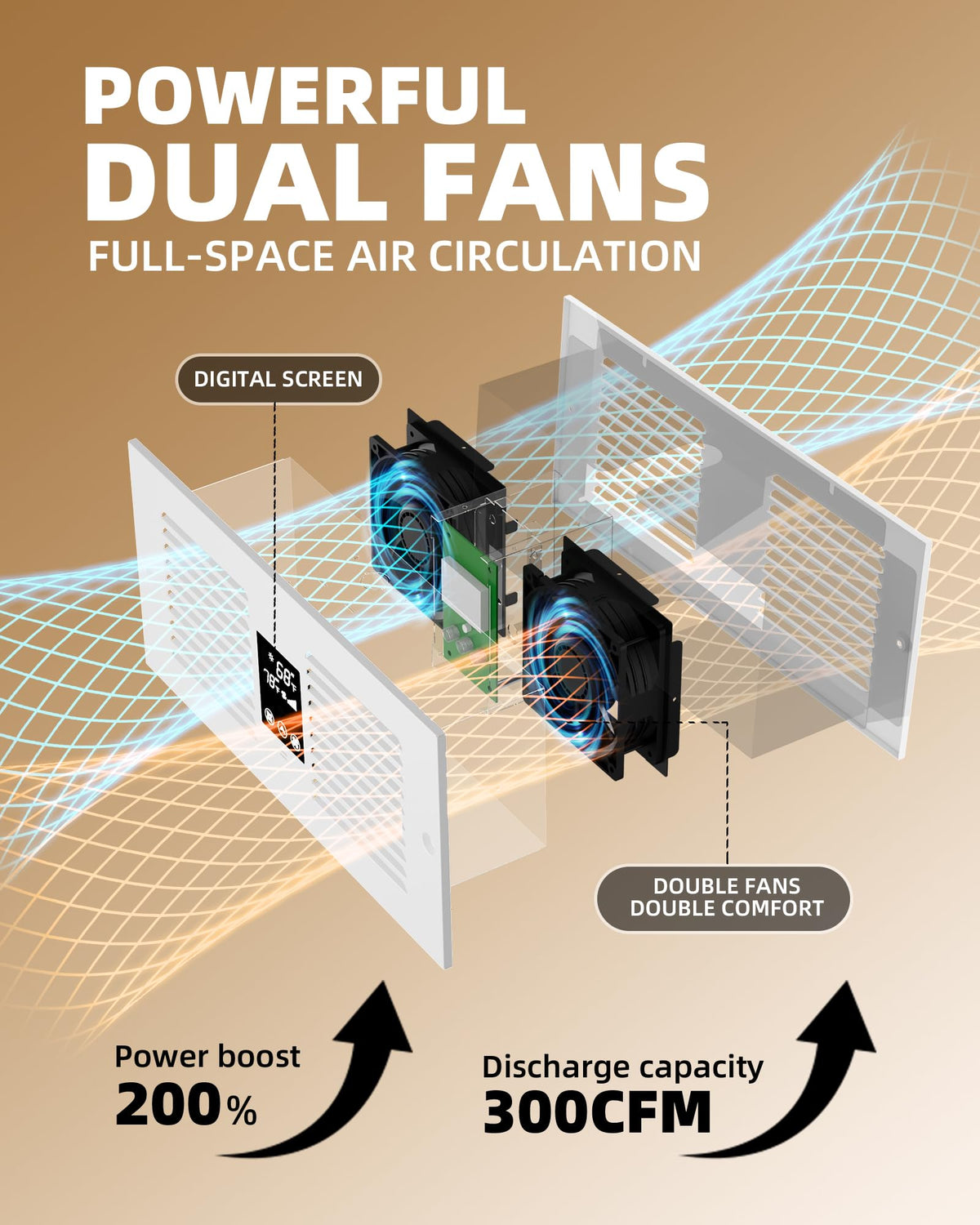 Reversible Room to Room Fan S283