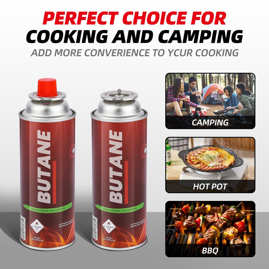 8oz Butane Fuel Canisters Pack of 4 W5558