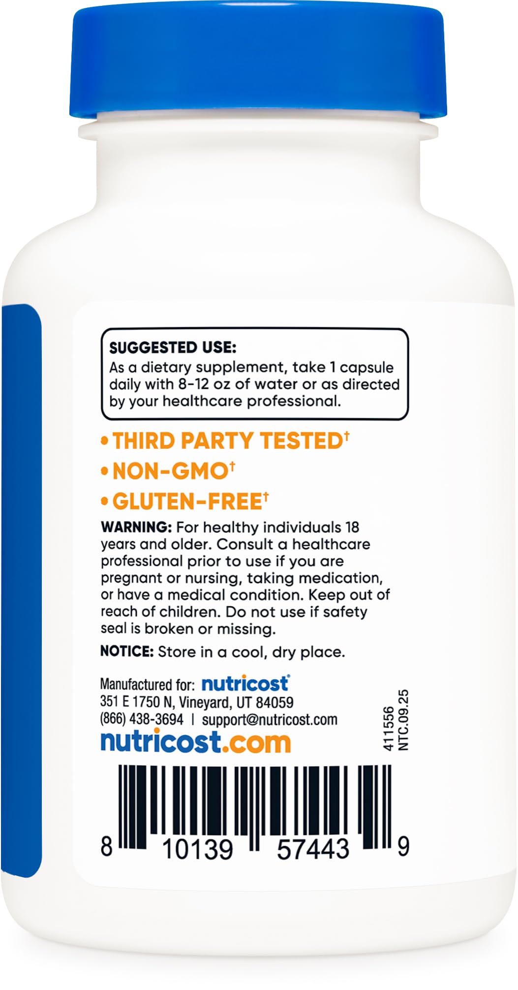 Lactase Enzyme Complex 120 Capsules Gluten-Free Y91498