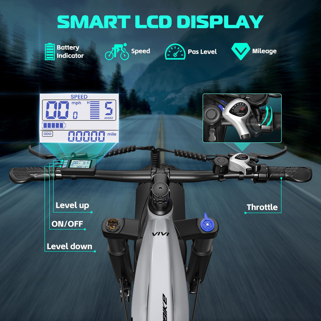 Electric Bike 26 x 4.0 Fat Tire 1500W Peak Motor M10126