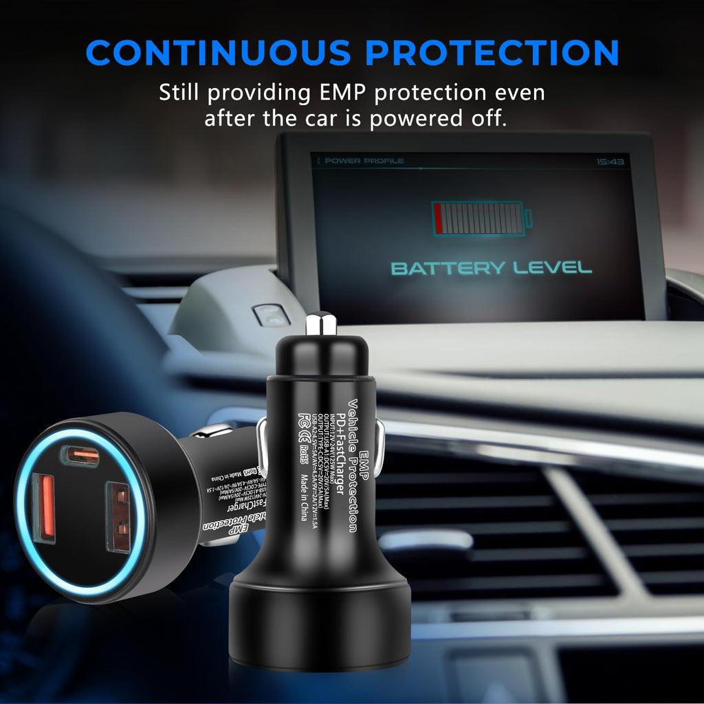 Vehicle Protection with USB Sockets for 12-Volt DC E29237