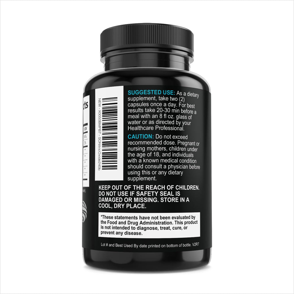 240 Capsules Nitric Oxide Booster Z30177