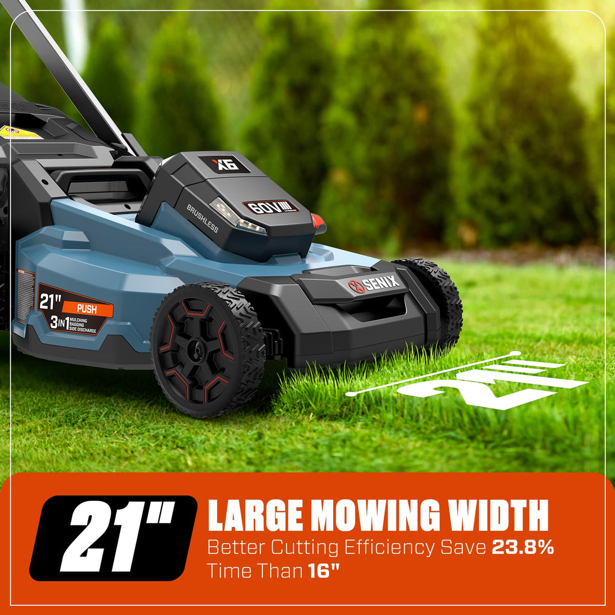 60V Electric Cordless Push Mower R266