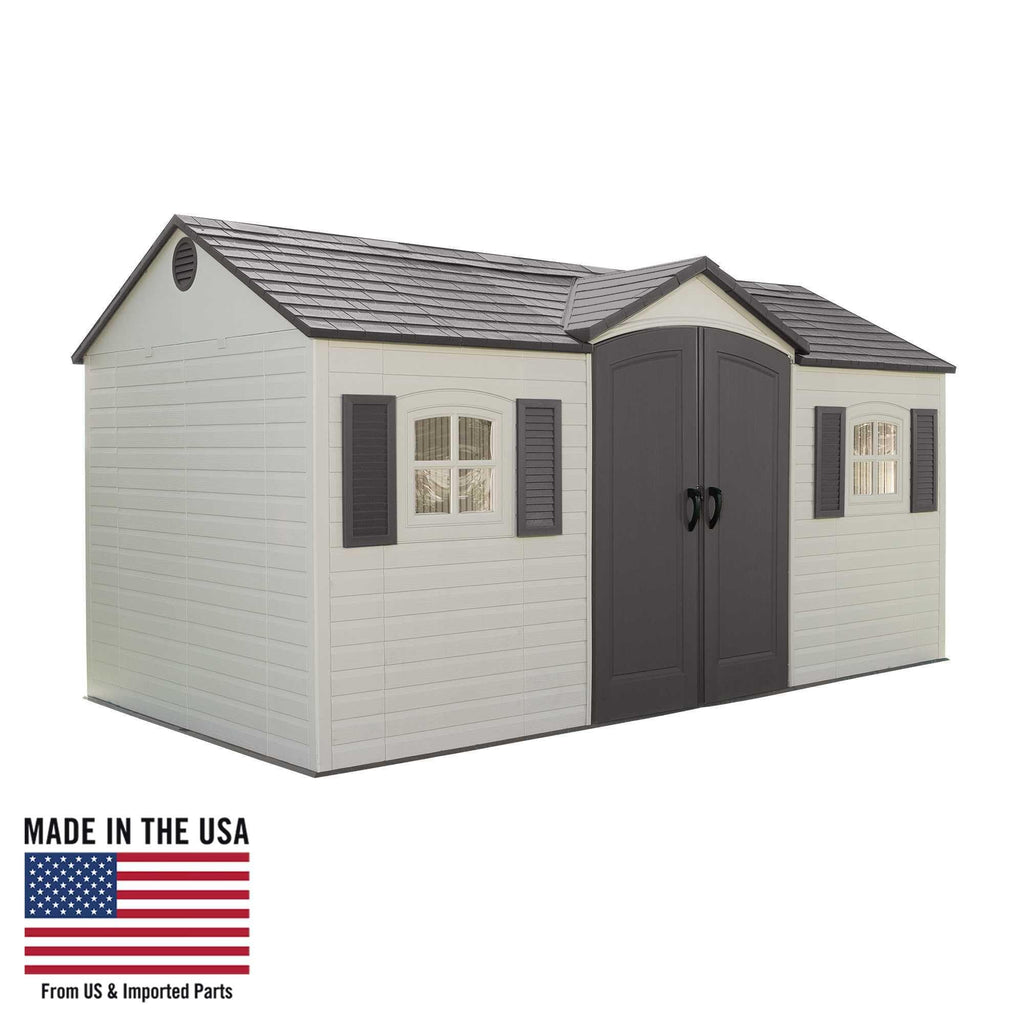 8 x 15 Foot Desert Sand Outdoor Storage Shed L808