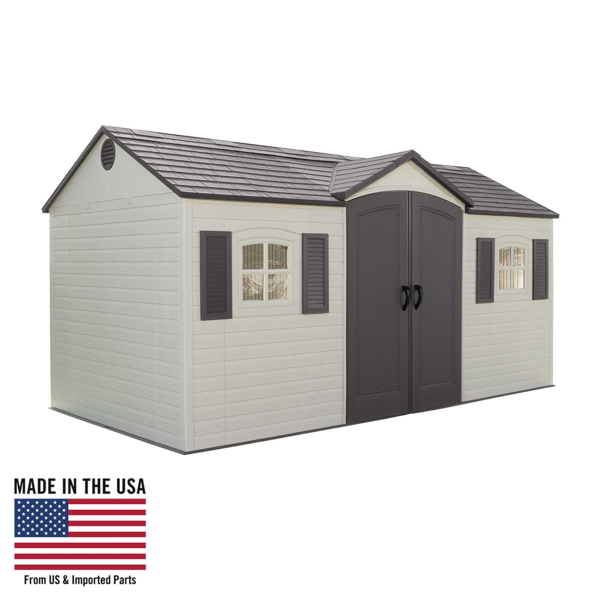 8 x 15 Foot Desert Sand Outdoor Storage Shed L808