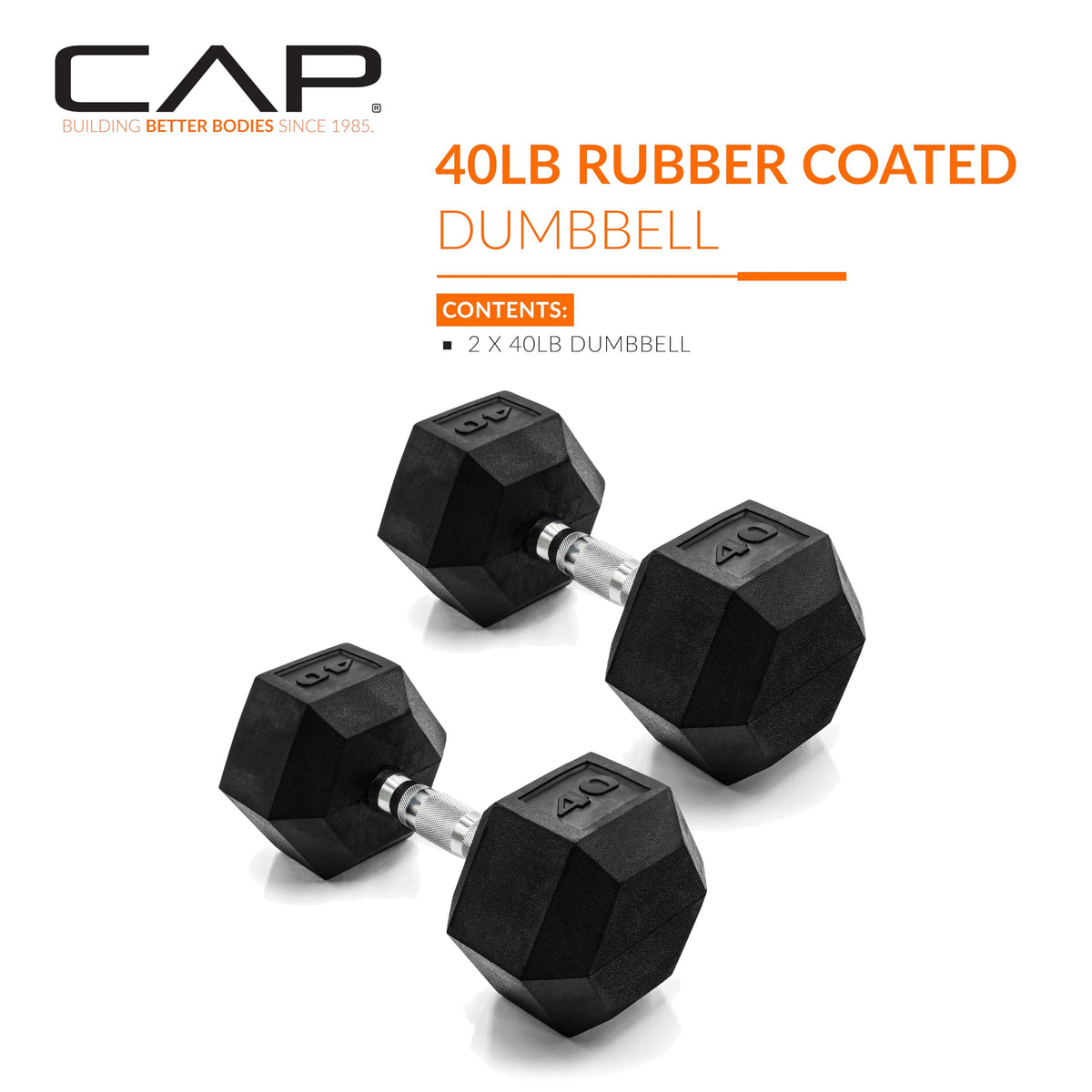 Rubber Coated Hex Dumbbells W75669